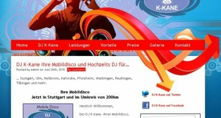 webdesign referenz dj-k-kane.de